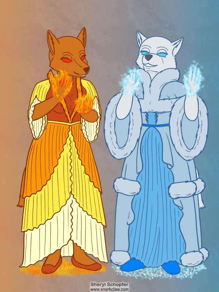 Sharpclaw Art: Summer Queen And Winter Queen